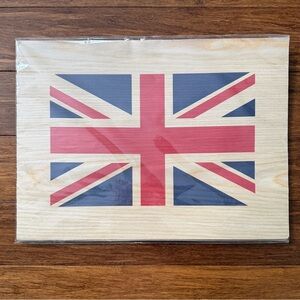 Union Jack Wooden Wall Print 11.5”x15.75”